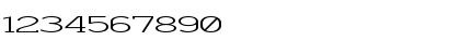 Download Charrington Superwide Regular Font Numeric Preview