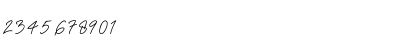Download William Morittan Regular Font Numeric Preview