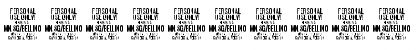 Download Bellino PERSONAL USE ONLY Regular Font Numeric Preview