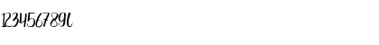 Download Winter Love Regular Font Numeric Preview