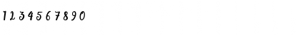 Download adamd Regular Font Numeric Preview
