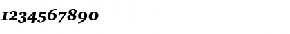Download Charter ITC Black Italic Font Numeric Preview
