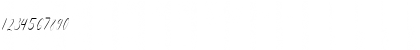 Download Anita Jane Regular Font Numeric Preview