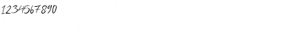Download Ariel Script Regular Font Numeric Preview