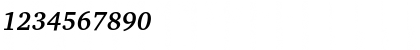 Download Charter ITC Bold Italic Font Numeric Preview