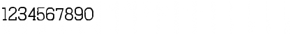 Download Austral Slab Stamp Light Font Numeric Preview