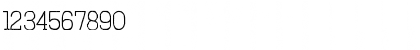 Download Austral Slab Stamp Thin Font Numeric Preview