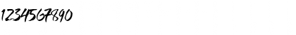 Download Bajigur Brush Font Regular Font Numeric Preview