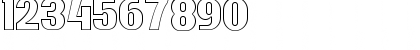 Download Bardon Outline Demo Outline Font Numeric Preview