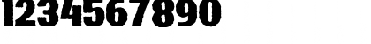 Download Bardon Rough Demo Rough Font Numeric Preview
