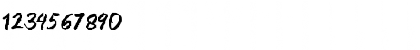 Download Blankers Regular Font Numeric Preview