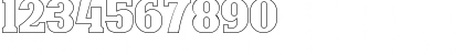Download Bonaro Outline Demo Outline Font Numeric Preview