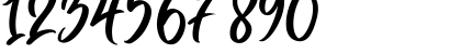 Download Bright Monday Regular Font Numeric Preview