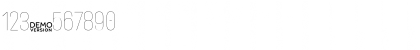 Download Crossfit Demo Hairline Font Numeric Preview
