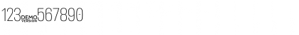 Download Crossfit Demo Thin Font Numeric Preview