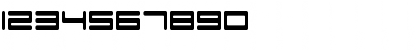 Download F-Zero GX Venue Font Regular Font Numeric Preview