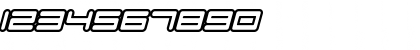 Download F-Zero GX Venue Font Outlines Italic Font Numeric Preview