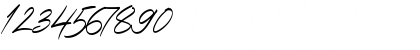 Download Italian Horskey Demo Regular Font Numeric Preview