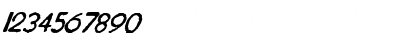 Download JMH Typewriter Sans Italic Font Numeric Preview