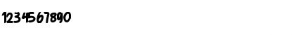 Download KRUGERS Brush Font Numeric Preview