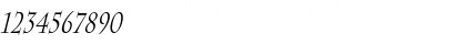 Download Chaz Thin Italic Font Numeric Preview