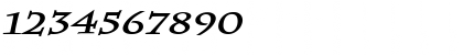Download ChazExtended BoldItalic Font Numeric Preview