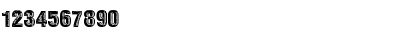 Download CheapSign Regular Font Numeric Preview