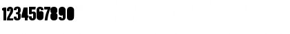 Download Rough Blacky Regular Font Numeric Preview