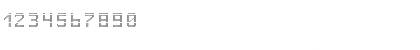 Download VegasTEN Regular Font Numeric Preview