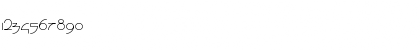 Download Zefir Normal Font Numeric Preview