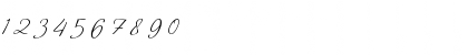Download a Auto Signature Regular Font Numeric Preview