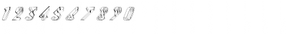 Download ALd3D Skew Regular Font Numeric Preview