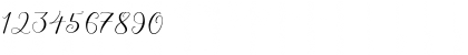 Download Amberlyn Script Regular Font Numeric Preview