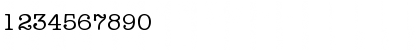 Download AmericanTypewriter-Light Regular Font Numeric Preview