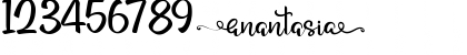 Download anantasia Regular Font Numeric Preview
