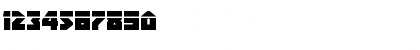 Download Arctic Guardian Laser Regular Font Numeric Preview