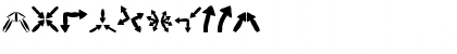 Download Arrows Mangle Regular Font Numeric Preview