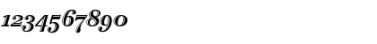 Download Cheltenham Htd OS ITC TT Italic Font Numeric Preview