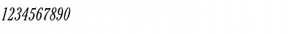 Download Cheltenham Light Condensed SSi Light Condensed Italic Font Numeric Preview