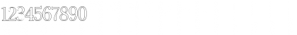 Download Cheltenham Outline Regular Font Numeric Preview
