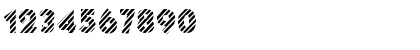 Download Big Stripes Regular Font Numeric Preview