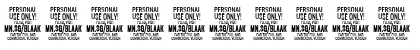 Download Blaak ExtraBold PERSONAL USE Italic Font Numeric Preview