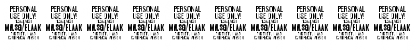 Download Blaak ExtraBold PERSONAL USE Regular Font Numeric Preview