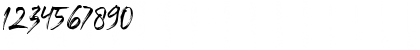 Download Black Vosten Personal Use Regular Font Numeric Preview