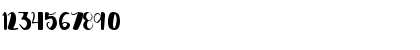 Download boba Regular Font Numeric Preview