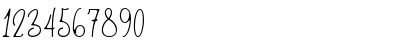 Download Brattica Regular Font Numeric Preview