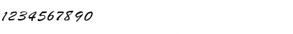 Download Brush  Font Numeric Preview
