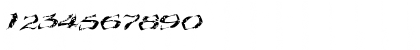 Download Bullet Holes Italic Regular Font Numeric Preview