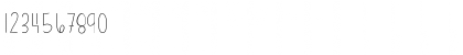 Download bumblebeethin Medium Font Numeric Preview