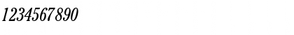 Download CheltenhamCondSSK Italic Font Numeric Preview